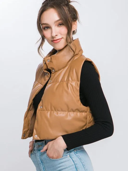 Style is What You Do Cropped Puffer Vest