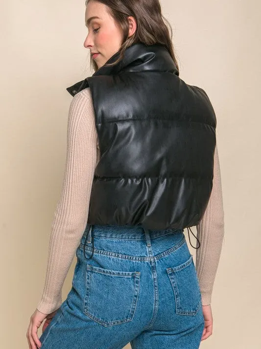 Style is What You Do Cropped Puffer Vest