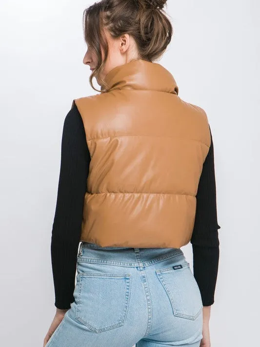 Style is What You Do Cropped Puffer Vest