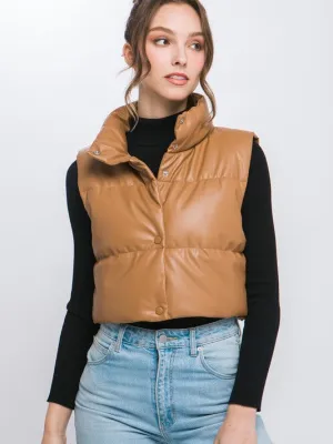 Style is What You Do Cropped Puffer Vest