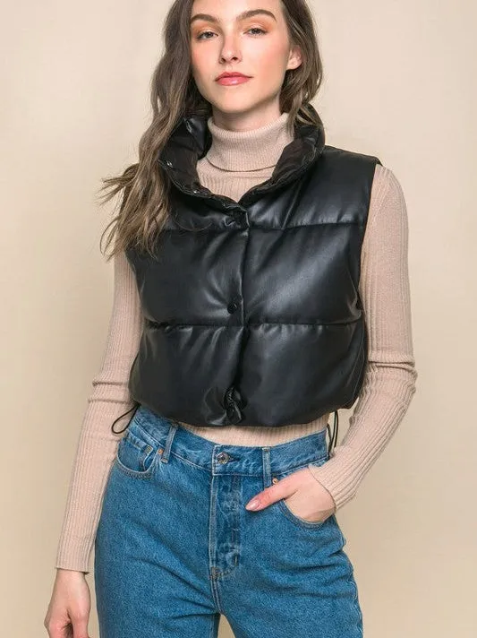 Style is What You Do Cropped Puffer Vest