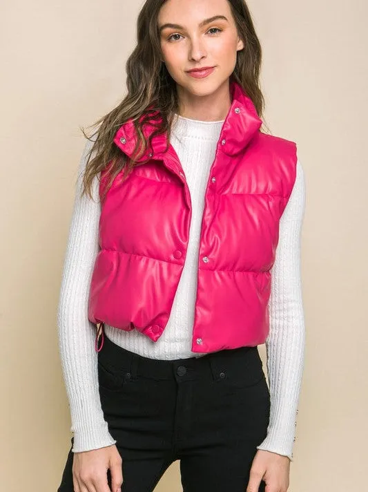 Style is What You Do Cropped Puffer Vest