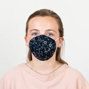 The Children’s Scooter Print 2-Layer Cone Shape Mask