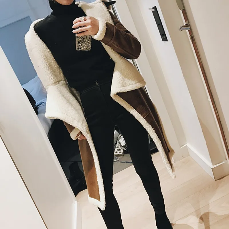 The Leather Lady Turtleneck Coat
