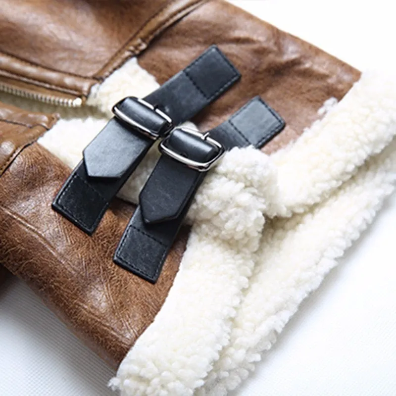 The Leather Lady Turtleneck Coat
