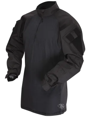 *T.R.U.® 1/4 ZIP COMBAT SHIRT- Black/Black (2566)