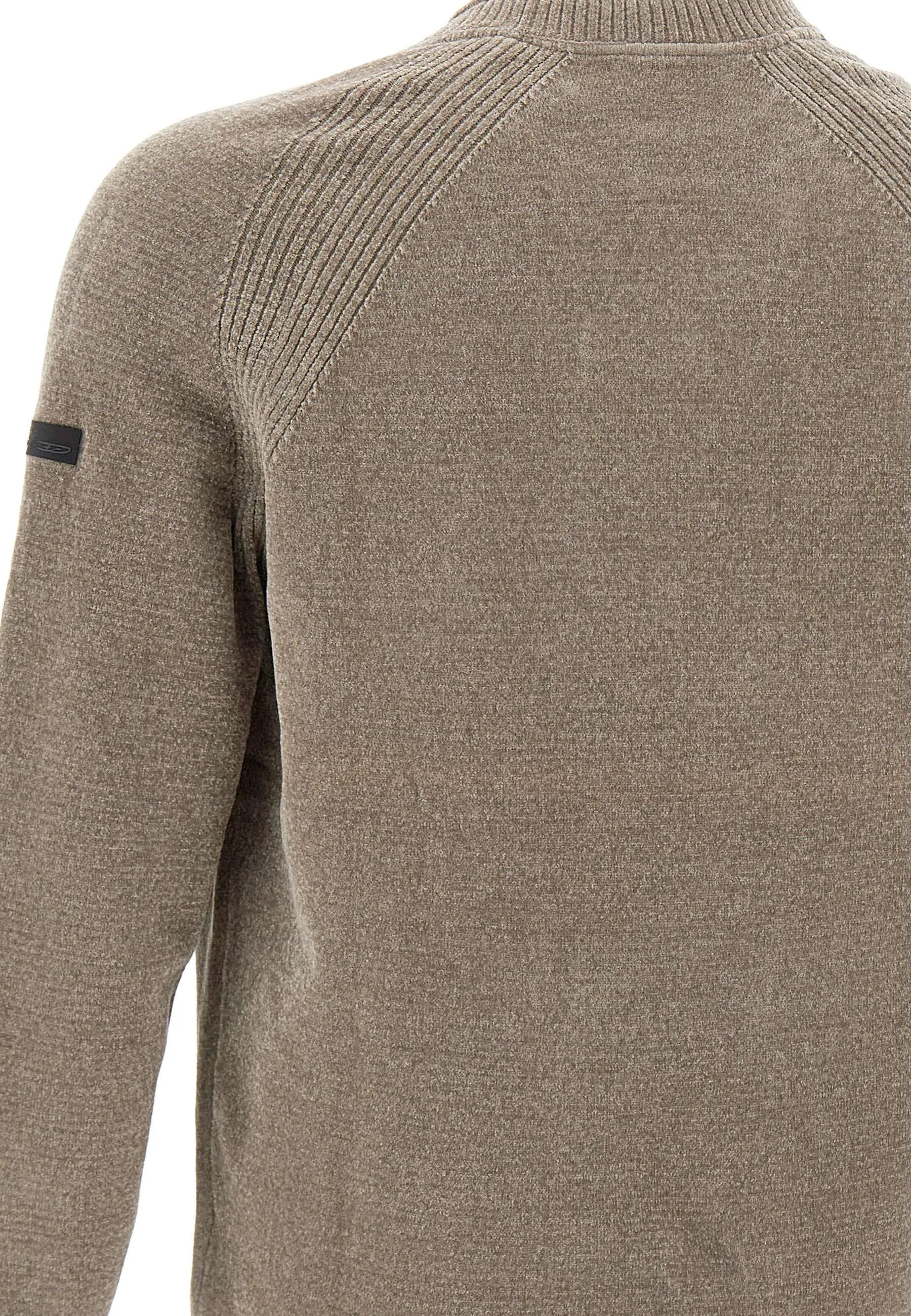 Velvet Effect Dove Gray Sweater