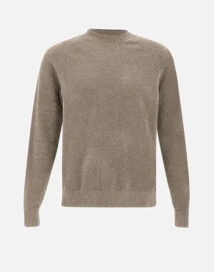 Velvet Effect Dove Gray Sweater