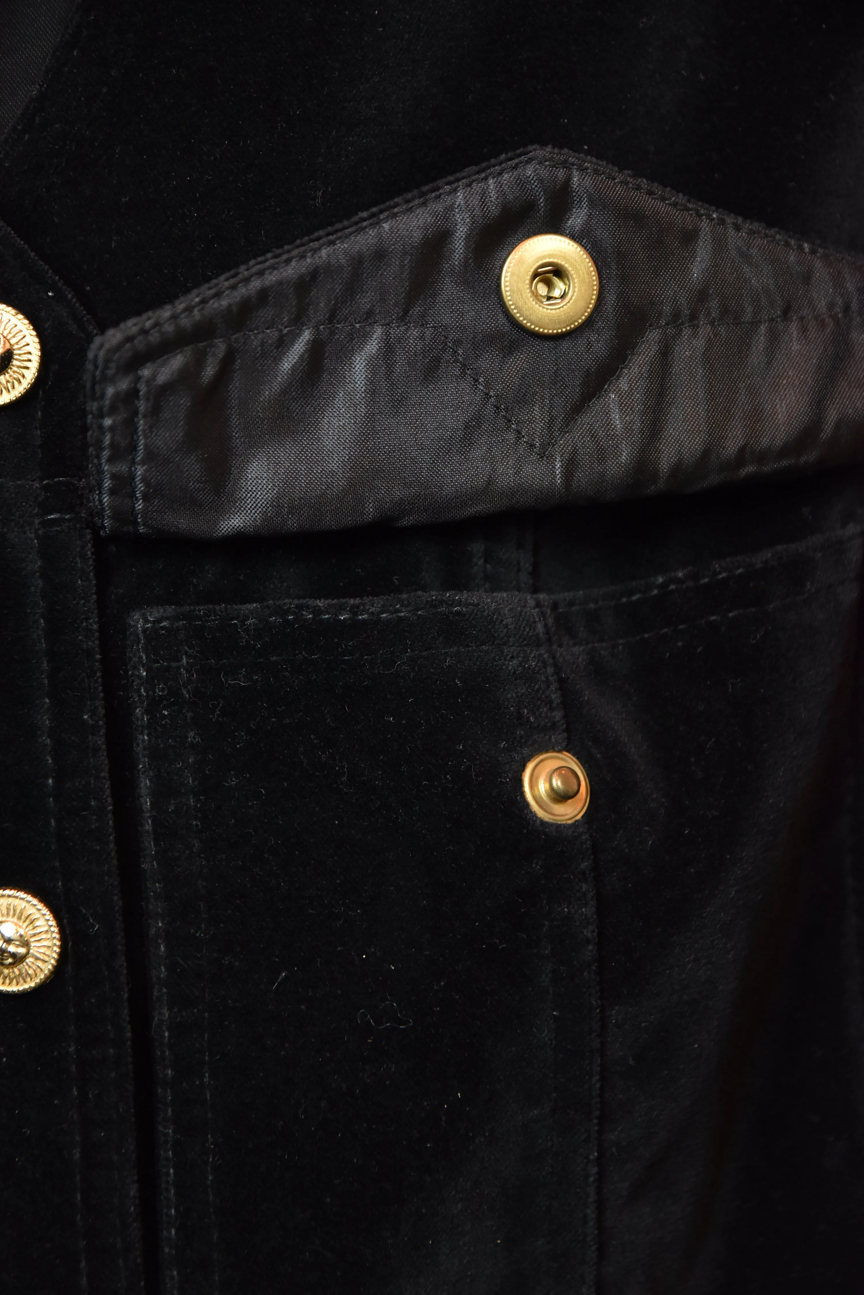 VERSACE Weste aus Cord und Samt, Gr. L